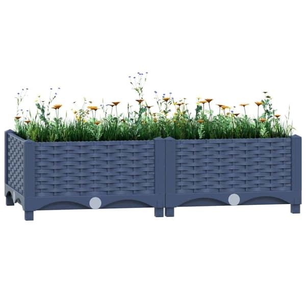 vidaXL højbed 80x40x23 cm polypropylen