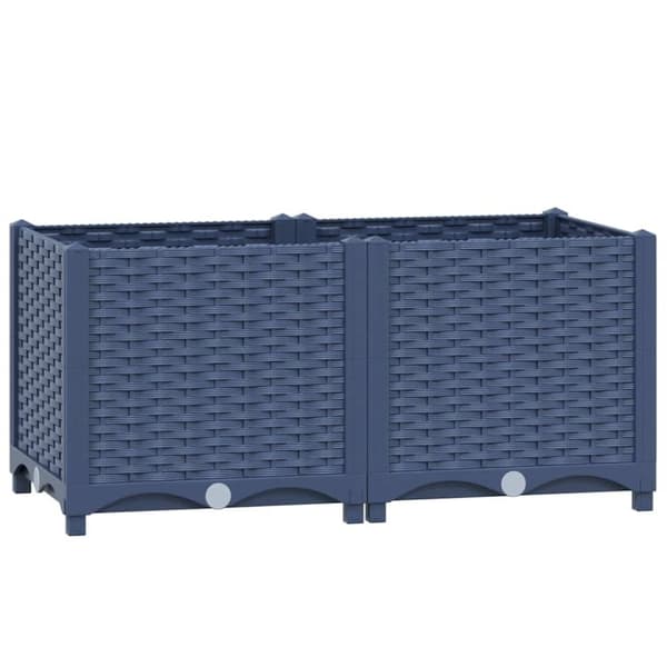 vidaXL højbed 80x40x38 cm polypropylen
