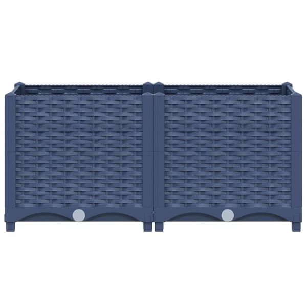 vidaXL højbed 80x40x38 cm polypropylen