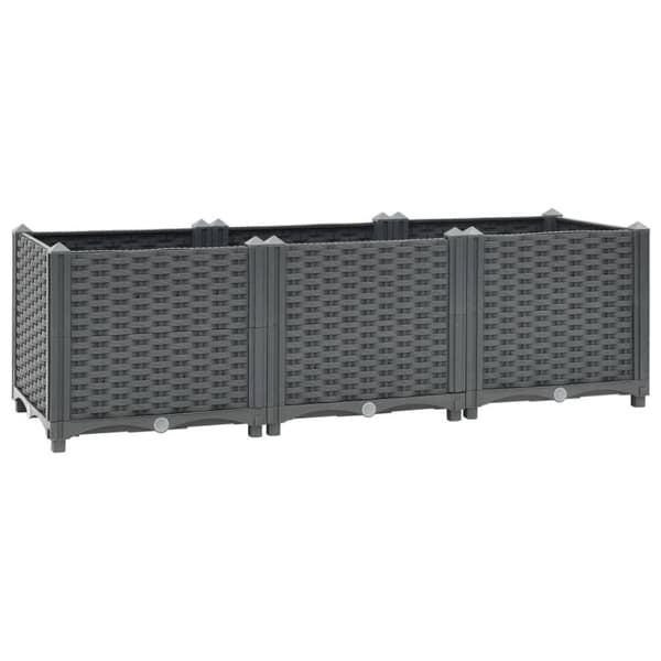 vidaXL højbed 120x40x38 cm polypropylen
