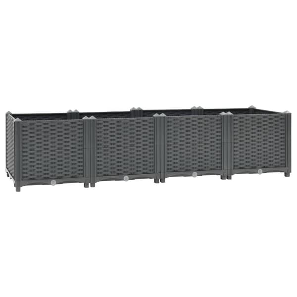 vidaXL højbed 160x40x38 cm polypropylen
