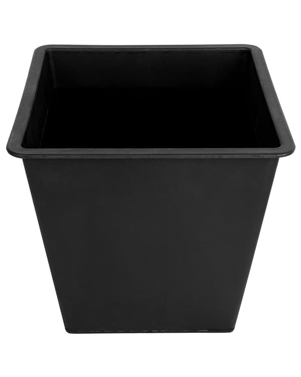 Altakasteluruukku musta synteettinen materiaali 42 x 42 x 38 cm neliö 3 kpl setti sisälle ulos
