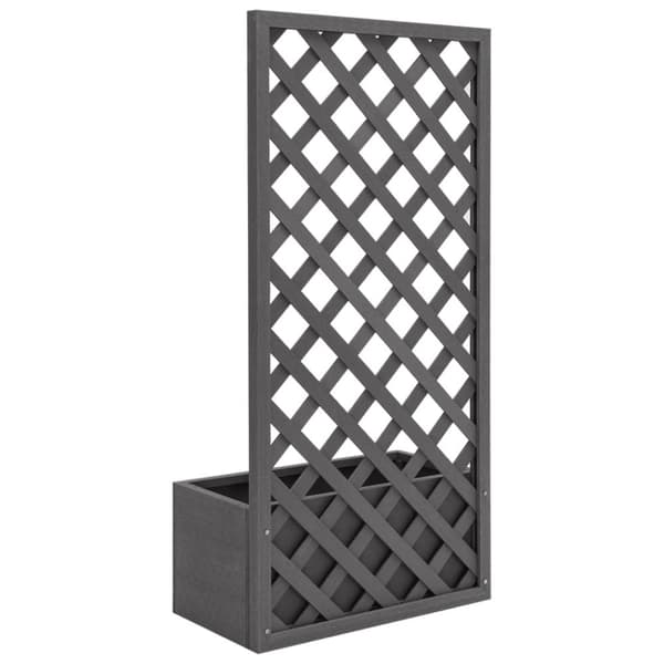 vidaXL plantekasse med espalier 65x30x135 cm WPC