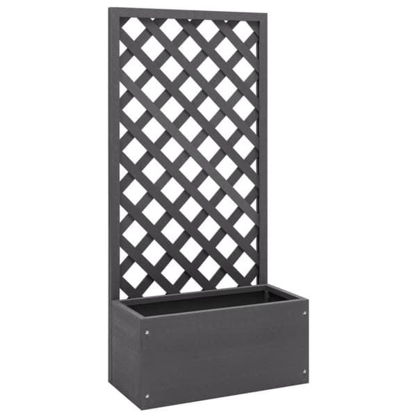 vidaXL plantekasse med espalier 65x30x135 cm WPC