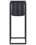 Miniatyrbillede 1 af 7: Plantestativ Sort Jern 15 x 15 x 40 cm Indendørs- og Udendørsbrug Urtepotte Rektangulær UV-Resistent Moderne Industriel Stående Plantekasse
