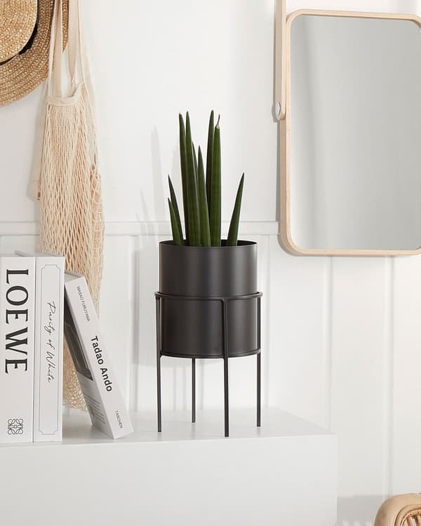 Växtställ Guld Järn 16 x 16 x 28 cm Inomhus Utomhus Metall Blomkruka UV-beständig Modern Industriell Stående