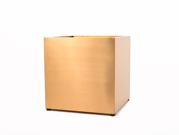 Plantbox Square Cubic Mässing