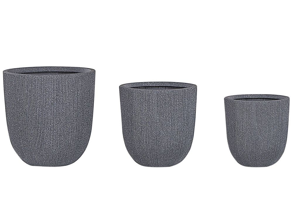 Kruka 3 st grå PARIKIA