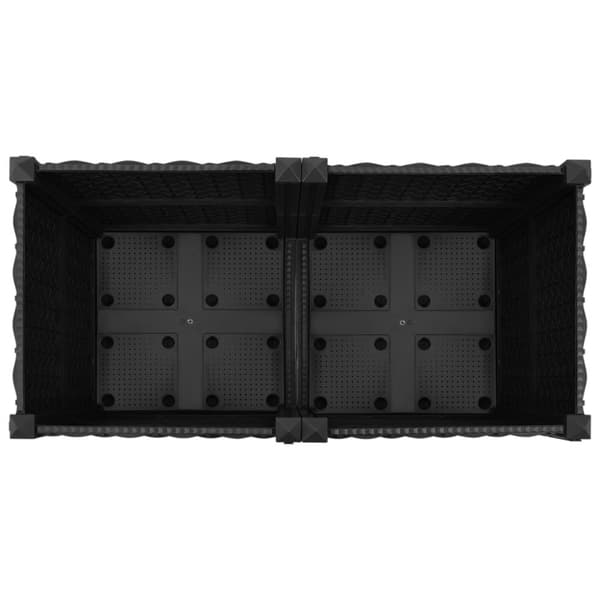 vidaXL Høybed 80x40x38 cm polypropylen