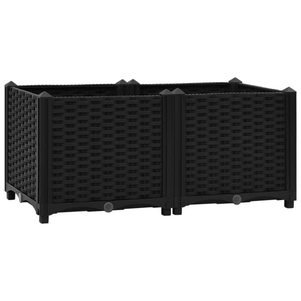 vidaXL Høybed 80x40x38 cm polypropylen