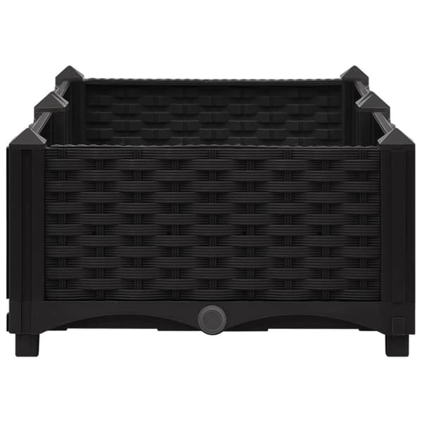 vidaXL Høybed 80x40x23 cm polypropylen