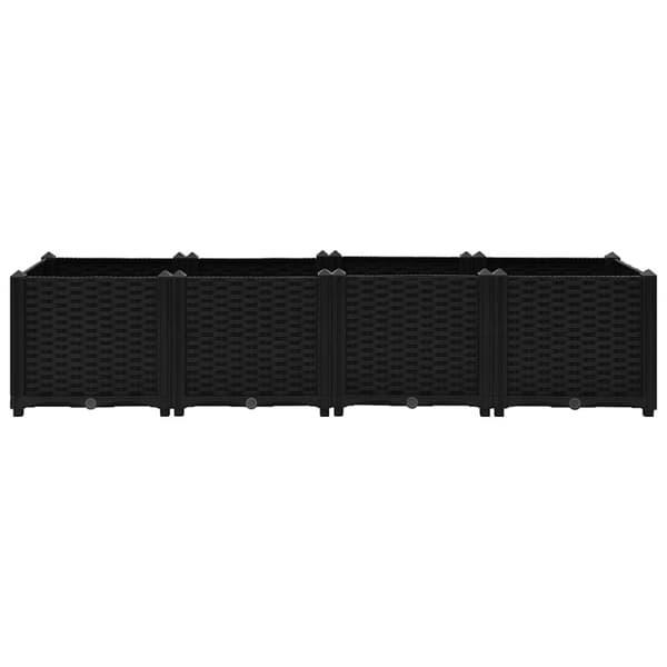 vidaXL højbed 160x40x38 cm polypropylen