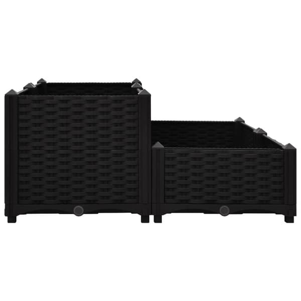 vidaXL højbed 80x80x38 cm polypropylen