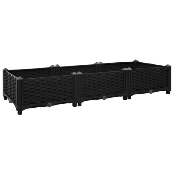 vidaXL højbed 120x40x23 cm polypropylen