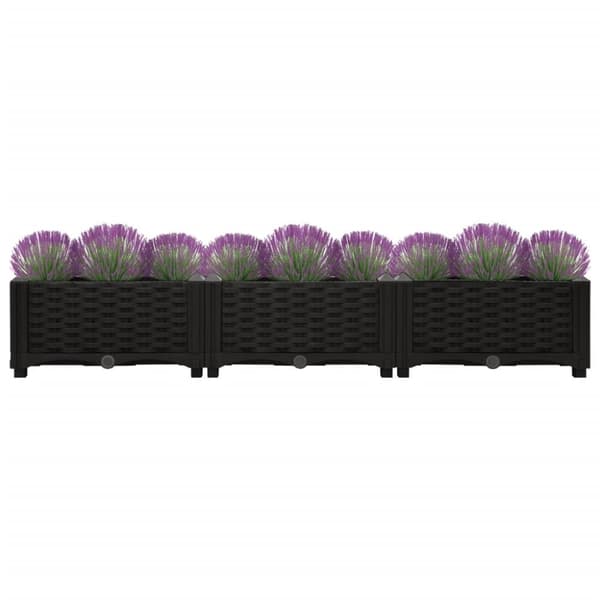 vidaXL højbed 120x40x23 cm polypropylen