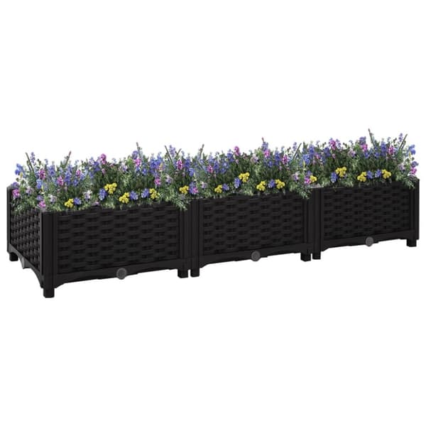 vidaXL højbed 120x40x23 cm polypropylen