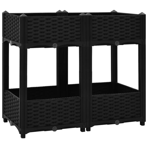 vidaXL højbed 80x40x71 cm polypropylen