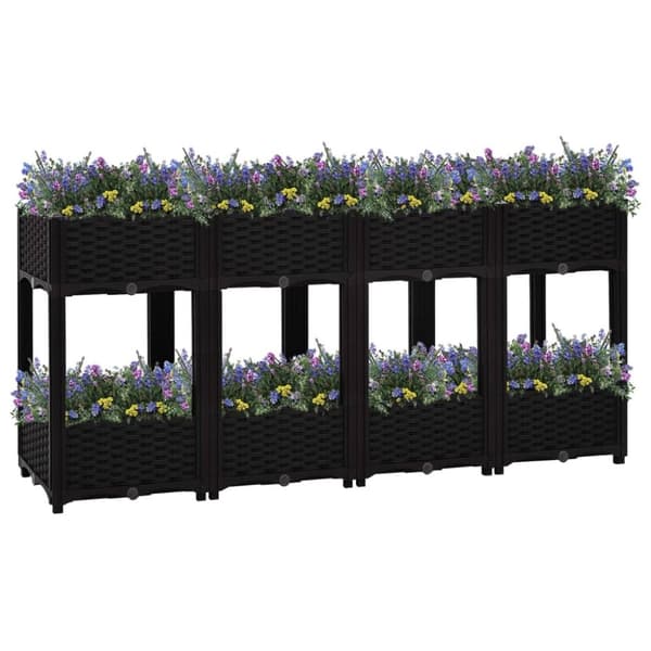 vidaXL højbed 160x40x71 cm polypropylen