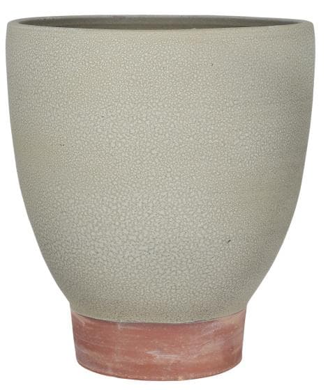 blomkruka Lidia 37 x 33 cm keramik grön/brun