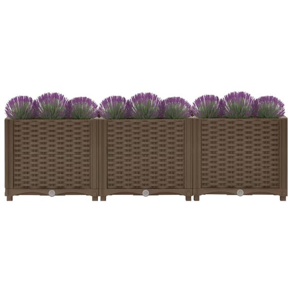 vidaXL Høybed 120x40x38 cm polypropylen
