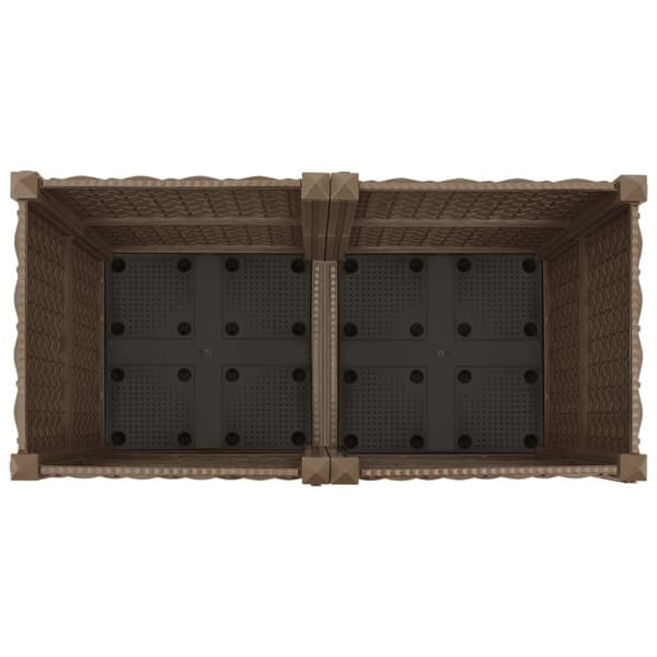 vidaXL Høybed 80x40x38 cm polypropylen