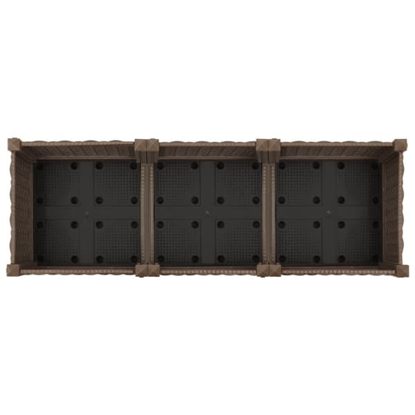 vidaXL Høybed 120x40x23 cm polypropylen