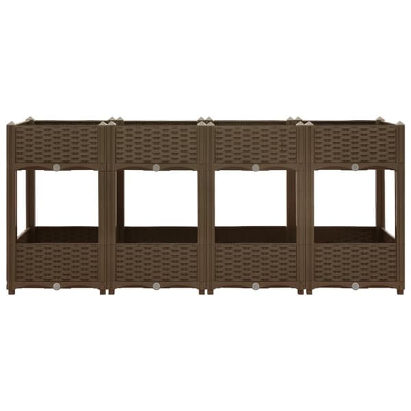 vidaXL Høybed 160x40x71 cm polypropylen