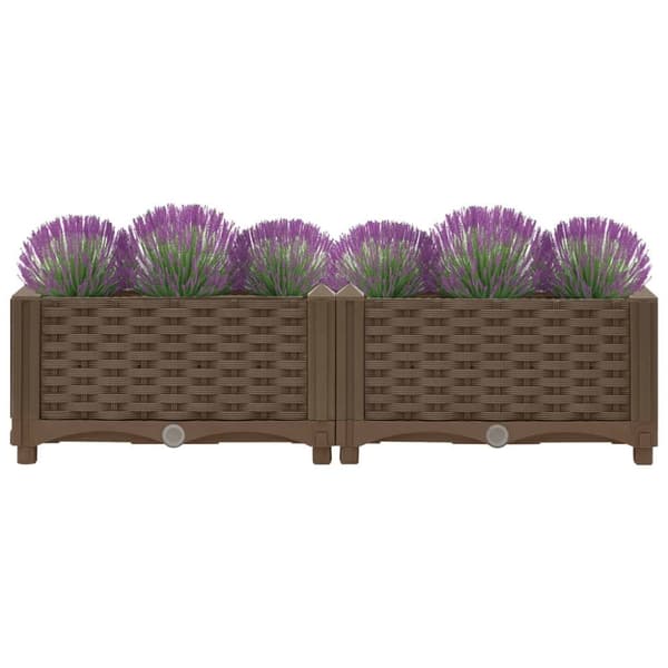 vidaXL højbed 80x40x23 cm polypropylen