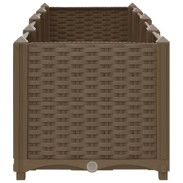 vidaXL højbed 160x40x38 cm polypropylen