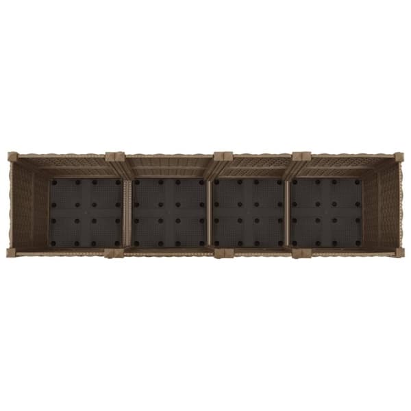 vidaXL højbed 160x40x38 cm polypropylen
