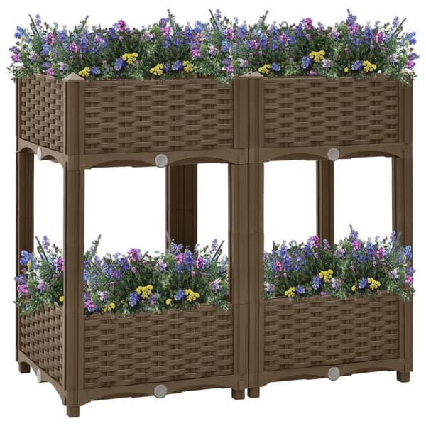 vidaXL højbed 80x40x71 cm polypropylen
