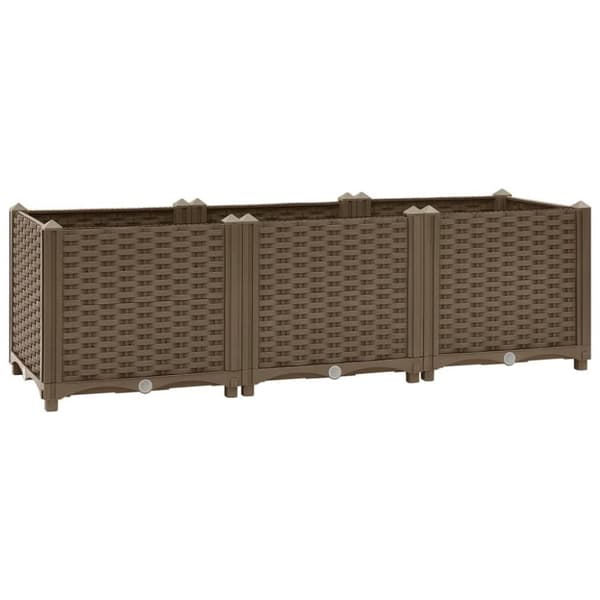 vidaXL højbed 120x40x38 cm polypropylen