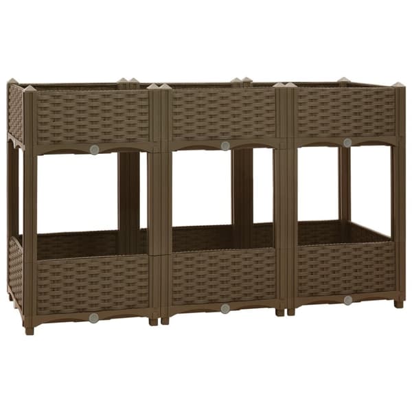 vidaXL højbed 120x40x71 cm polypropylen