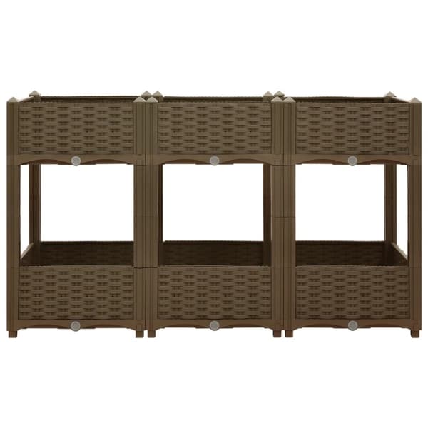 vidaXL højbed 120x40x71 cm polypropylen