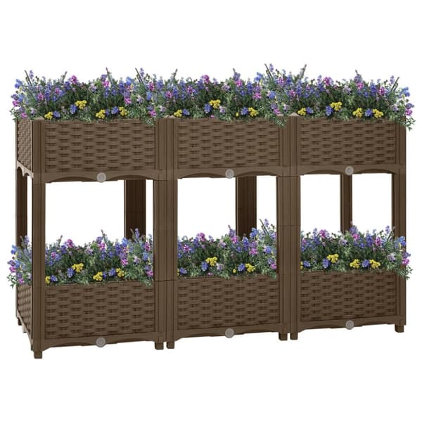 vidaXL højbed 120x40x71 cm polypropylen