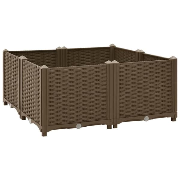 vidaXL højbed 80x80x38 cm polypropylen