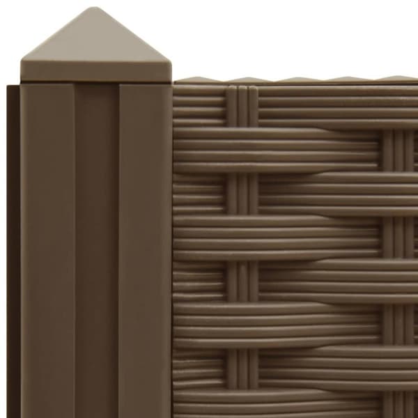 vidaXL Høybed 80x80x38 cm polypropylen