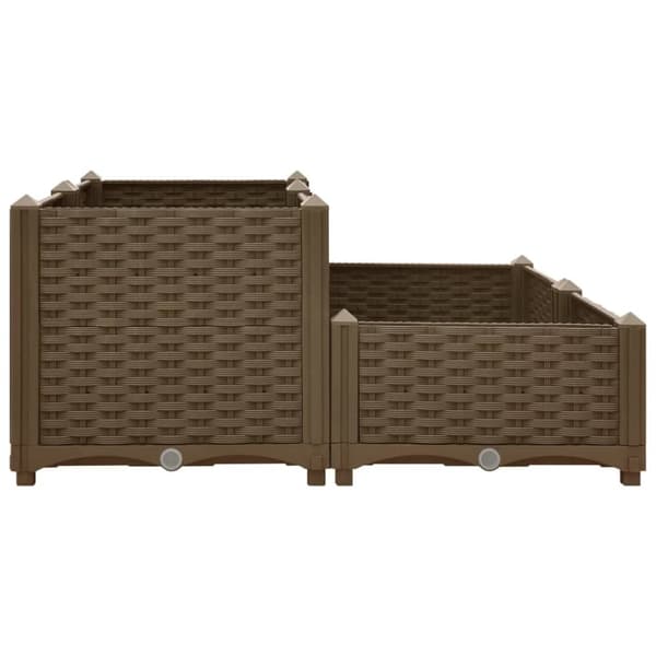 vidaXL højbed 80x80x38 cm polypropylen