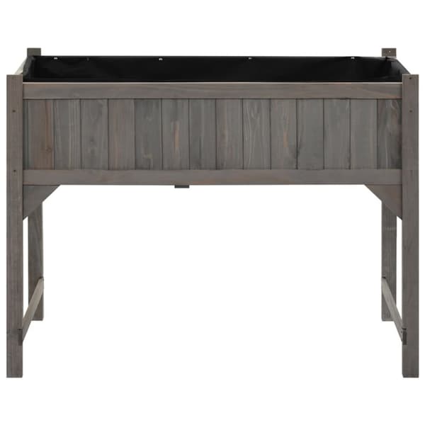 vidaXL Forhøyet plantekasse med drivhus 110x54x120 cm heltre gran