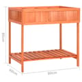 Miniatyrbillede 6 af 7: vidaXL plantekasse 80x60x80 cm massivt grantræ