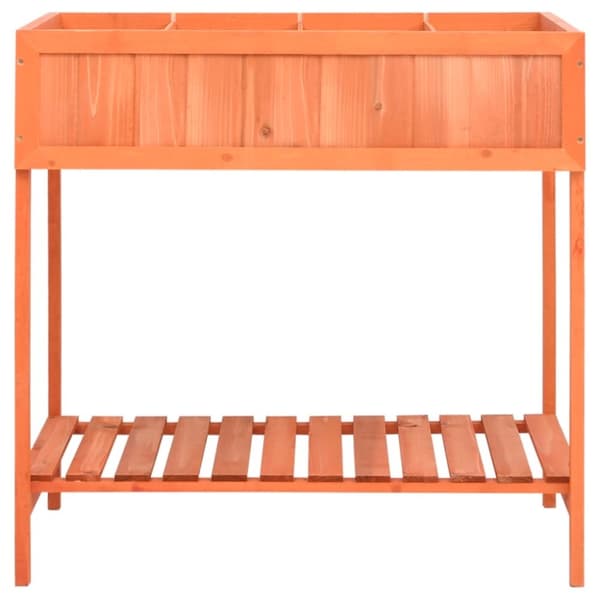 vidaXL Odlingslåda för örter 80x60x80 cm massivt granträ