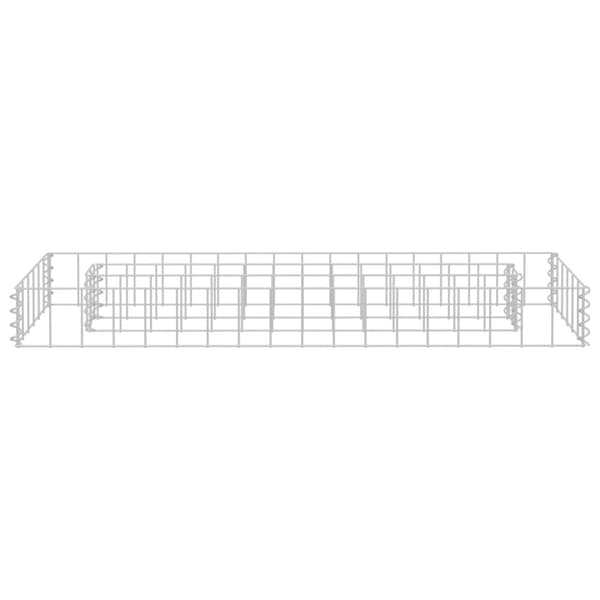 vidaXL gabion-højbed 90x30x10 cm galvaniseret stål