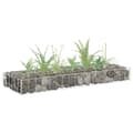 Miniatyrbillede 1 af 6: vidaXL gabion-højbed 90x30x10 cm galvaniseret stål