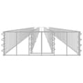 Miniatyrbillede 4 af 6: vidaXL gabion-højbed 450x30x10 cm galvaniseret stål