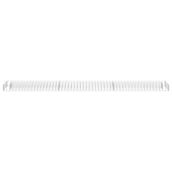 vidaXL Gabion høybed galvanisert stål 270x30x10 cm