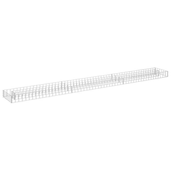 vidaXL Gabion høybed galvanisert stål 270x30x10 cm
