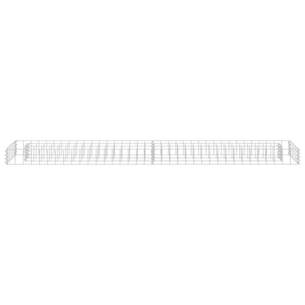 vidaXL Gabion høybed galvanisert stål 180x30x10 cm
