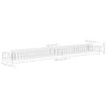 Miniatyrbilde 6 av 6: vidaXL Gabion høybed galvanisert stål 180x30x10 cm