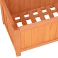 Pikkukuva 6 / 7: vidaXL Kukkalaatikko säleiköllä ruskea 70x30x135 cm täysi kuusi