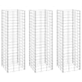 Miniatyrbilde 2 av 6: vidaXL idaXL Gabion høybed 3 stk 30x30x100 cm jern